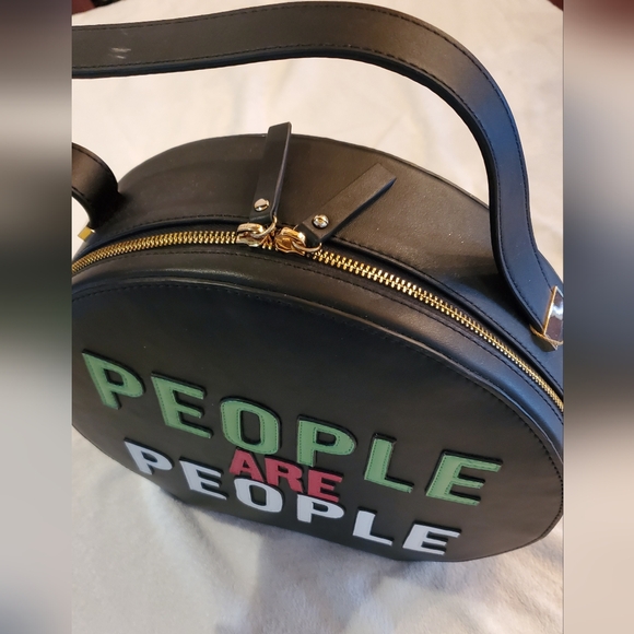 NWT-CRISTIAN SIRIANO "PEOPLE ARE PEOPLE-shoulder bag -leather"Limited Edition" - Picture 4 of 13